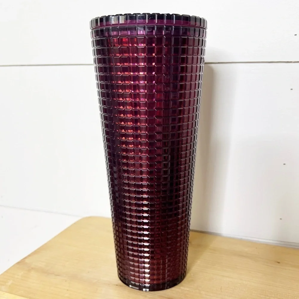 Starbucks Plum Disco Grid Limited Edition Tumbler 24oz